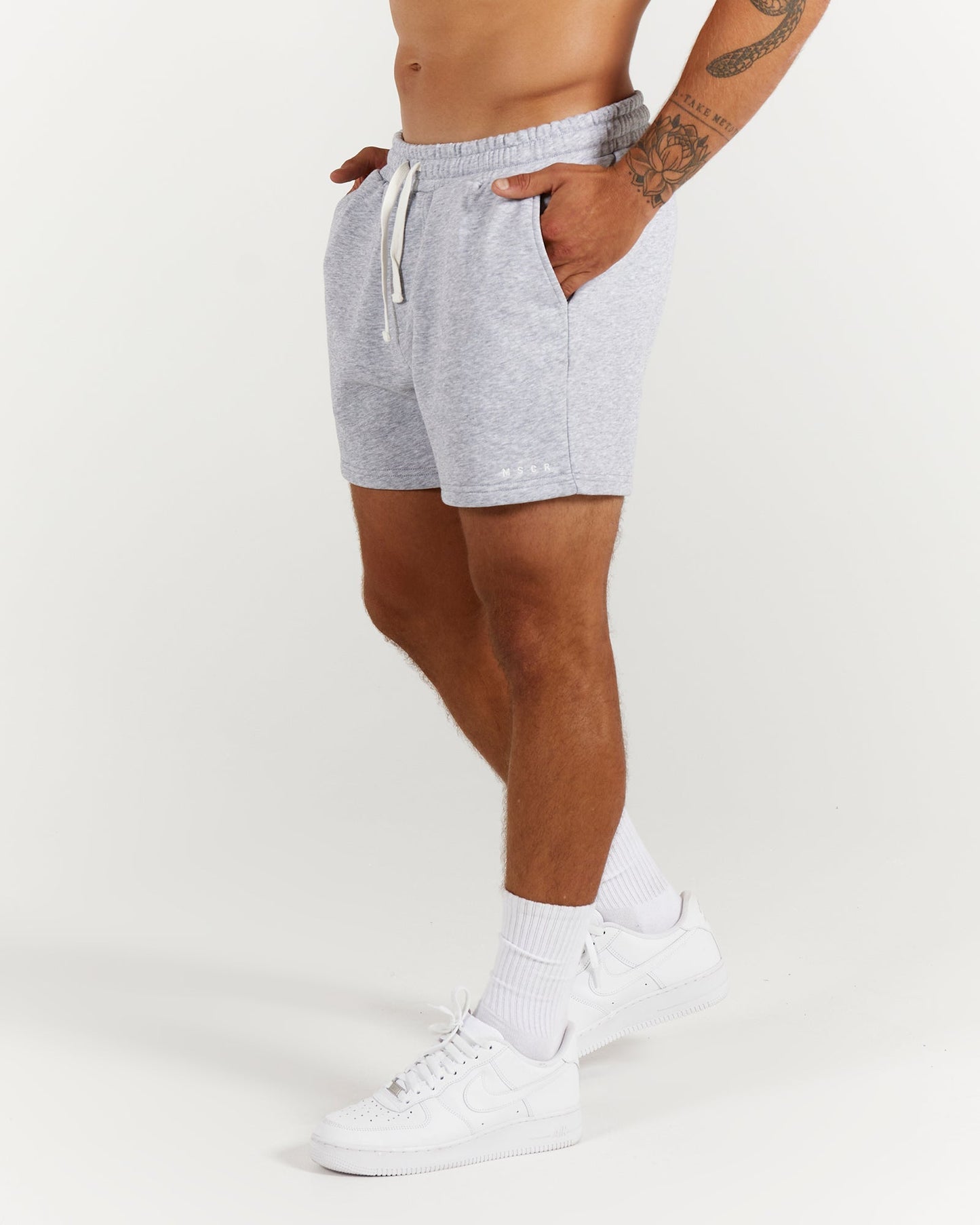 CASUAL SHORTS 5" - GREY MARL